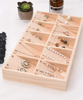 Chill Solid Wood Jewelry Tray Keeps Your Bling Totally Snag Free With A Dang Cool Pendant Grid built in for organizing earrings.