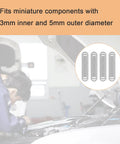 M3x5mm Steel Shim Washer Set, 48Pcs Ultra Thin Spacers package displayed in car repair setting, fits for M3 bolts.
