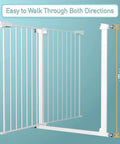 Extra Tall Baby Gate Stand 38 Inch Tall Adjustable Wide 25.59 To 84.64 Inch Metal Walk Through Gate For Doorways And Stairs