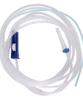 Dental irrigation tubing coil for W&H, translucent tubing with blue connector