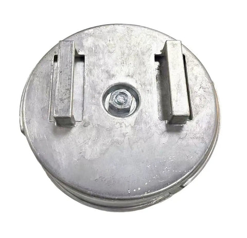 Top view of Lightweight Aluminum Tie Wire Reel With Rewind Knob, Quick Pre Coiled Wire Feed, Rugged Alloy Construction With Steel Wear Part