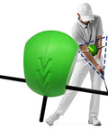 Posture Perfect Golf Swing Trainer For Arm And Body Coordination, green lightweight foam trainer enhancing muscle memory and swing mechanics