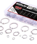 External Circlip Snap Ring Assortment Kit 150 Pieces 304 Stainless Steel 4mm To 28mm Rust Resistant Pro Grade Heavy Duty