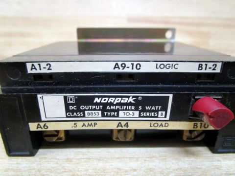 Programmable Logic Controller 8853 TO 3 DC Output Amplifier Module 5 Watt Series B 0.5 Amp Tested Working Red Lens Display