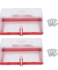 Two Pack Emergency Stop Button Cover Kit, Push Button Switch Cover, Ultra Tough Resin, Box Type Protectors with screws