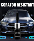 Windshield Repair Kit For Chips And Cracks With Nano Glass Filler Fluid Fast DIY Glass Repair bottle in front of car.