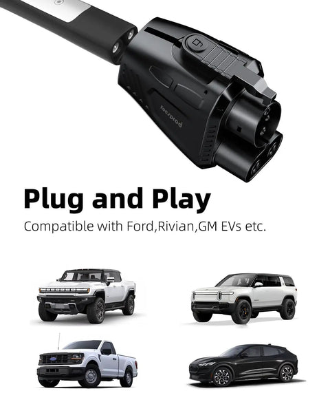 NACS To CCS1 EV Charger Adapter For Big Power Fast Charging Up To 500A And 1000V CCS1 Compatibility With Tesla Superchargers UL 2252 Certified