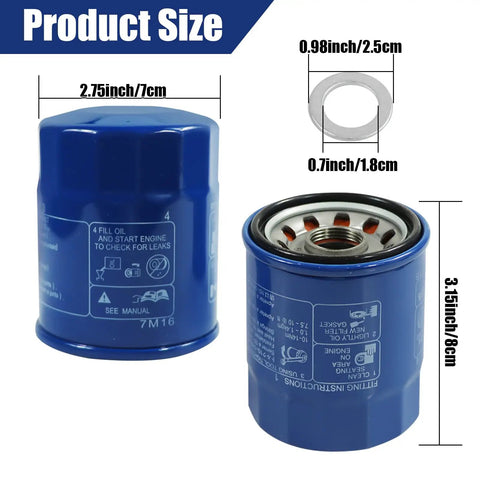 3pc Oil Filter Drain Plug Gasket Kit For Honda Acura Cars Includes Accord CR-V Civic Fit Pilot Replaces 15400-PLM-A02