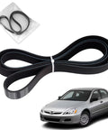 Top Notch Remax Serpentine Drive Belt Fits Honda Accord 2003 Through 2007 2.4L L4 Engine super durable EPDM V ribbed strap with car