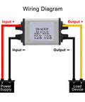 Wiring diagram for Two Pack DC Buck Converter Step Down Regulator 8 To 22V Input To 3 To 15V Output 5V 12V 3A 11W