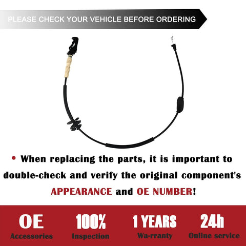 Door Latch Release Cable For Ford F-150 2015 2020 Front Driver Or Passenger Side Interior Door Handle Cable with instructions