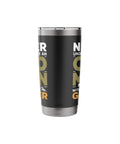 Glider Pilot Dad Insulated Stainless Steel Tumbler For Sailplane Club Crew And Soaring Fans Keeps Coffee Hot Or Cold During Tow Flights Final Glide Sessions And Weekend Aero Action, black with text.