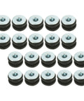 Motorcycle Rubber Grommets Kit For Long Distance Riding, Keeps Vibes Low With Vibration Isolation Pads And Shock Absorption Rings, 2 Sets, Weather Resistant, Easy Install, Wide Fit For Rear Shocks, 20 black rubber grommets with metal washers
