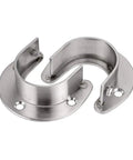 Top Shelf Four Pack Of Closet Rod End Supports And Brackets Secure 1 Half Inch Poles In Sleek Silver Super Tough Holders.