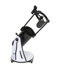 Heritage 150 Tabletop Dobsonian Telescope For Beginners With Easy Setup And Portable Grab And Go Design Crisp Moon And Planet Views Fast F5 Optics And 750mm Focal Length Ideal Entry Point For Budding Stargazers. Black 150mm tabletop Dobsonian reflector on white base