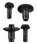 Beefy Steel Helical Gear Set For One Eighteen Traxxas TRX4M RC Crawler Front Overdrive 22T And 12T Rear Underdrive 24T And 10T CNC Machined