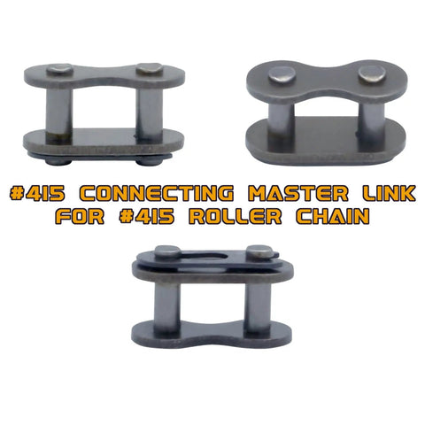 8 Pack 415H Chain Master Links for 49Cc to 80Cc 2 Stroke Engines heavy duty connectors for motorized bicycles and more