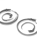 Stainless Steel CV Boot Clamp Kit For ATV And UTV Drives, 24 Piece Set, 12 Small and 12 Large Clamps, corrosion resistant