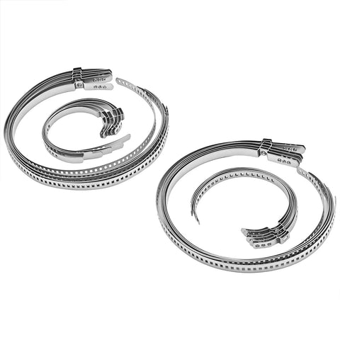 Stainless Steel CV Boot Clamp Kit For ATV And UTV Drives, 24 Piece Set, 12 Small and 12 Large Clamps, corrosion resistant