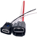 Set Of 2 Pigtail Connectors For Volvo And Ford Electric Power Steering Pumps EPS Wiring Harness Plug Kit Type 1 Factory Grade Replacement Connectors Compatible With 2005 To 2009 Volvo Models And Similar Ford EPS Units Durable Premium Quality