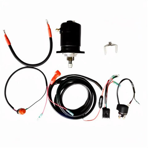 Electric Start Kit For 2 Stroke 25HP And 30HP Outboards Plug And Play Starter Motor Relay Charge Coil Switch Gear
