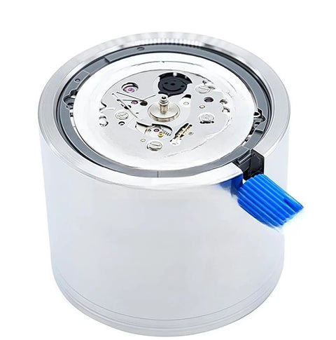 Watch Movement Holder For NH35 NH36 7S26 7S36 4R Pro Grade Movement Base Repair Tool with 18cm Cleaning Cloth, stainless steel