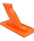 Ergonomic Woodworking Push Block With Textured Grip And Guiding Structure For Table Saws And Planers Orange ABS Handle Pro Grade Design