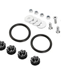 Bumper Trunk Quick Release Fastener Kit Black Aluminum Set For Easy Front And Rear Removal Aircraft Grade Construction Includes 4 Fasteners Drilling Required For Bumper And Fender parts displayed