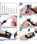 Step-by-step setup guide of 37 Piece Pin Vise Hand Drill Kit For Jewelry Making Mini Manual Drill Set Micro Twist Drill Kit