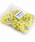 Yellow 10AWG Wire Ferrules Kit With 250 Pcs Copper Nylon Terminal Connectors For Electric, Industrial And Control Systems