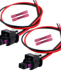 2-Way Side Marker Light Connector Harness Kit For 2016-2023 Challenger Compatible Pigtail Wiring with red and black wires