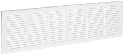 White Return Air Grille Duct Cover For Ceiling And Wall 30 By 8 Opening Built To Last With Durable Steel Construction And Powder Coated Finish Easy Airflow From Half Inch Spaced Fins At 40 Degrees Sidewall Or Ceiling Mount 1 Pack