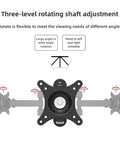 Rock Solid Full Motion Wall Mount TV Bracket With Ridiculously Smooth Swivel Arms And Effortless Tilt For 10 Up To 32 Inch Curved Screens Adjustable Display Stand with rotating shaft adjustment.