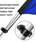 Close-up of the 18Ft Aluminum Feather Flag Pole Kit For Swooper Flags showing adjustable and tangle-free design with 360° rotation.
