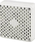 Front view of Vibratone 450E024 Electronic Horn For Surface Or Flush Mount 24 VDC Gray 99 dBA At 10 Feet Coded Or Sustained Tones