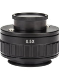 Super Handy Zero Point Five X Reduction C Mount Lens Adapter For Your Trinocular Stereo Microscope With Thirty Eight Millimeter Interface Fits All C Mount Industrial Cameras And Ccd Cmos Microscope Cameras, black 0.5x
