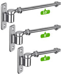 Hecka Sturdy 10 Inch J Bolt Gate Hinges Wall Mount Two Pack showing various sizes for heavy duty use in fence hardware.