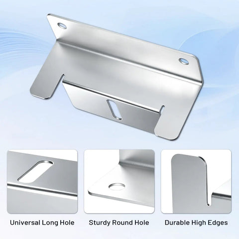 Close-up of Z bracket from 16 Piece Solar Panel Mounting Bracket Kit With Z Brackets Lightweight Aluminum Corrosion Free Construction Perfect For RVs Trailers Vans Yachts And Off Grid Roof Installations