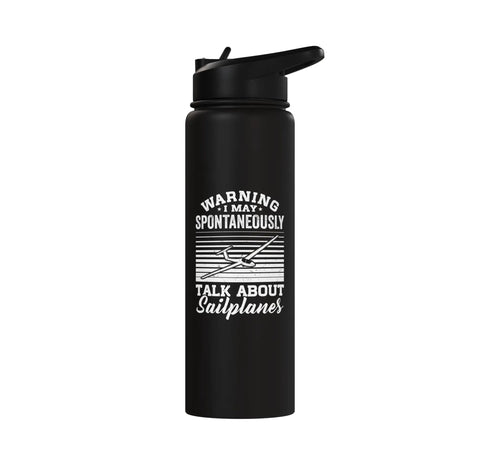 Stay Hydrated In The Sky With A Stainless Steel Insulated Water Bottle For Sailplane Pilots, Glider Enthusiasts, And Aviation Buffs, Built To Last With Leakproof Hydration On The Go