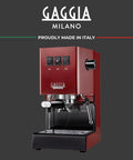 Classic Pro Espresso Machine 1.3L Cherry Red For Home Baristas With Pro Grade 9 Bar Extraction 58mm Commercial Portafilter