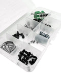 Ultimate ZhXu Shuo 1 Box Screw Kit For Industrial Sewing Machines With Metal Fasteners, organized storage box with assorted screws.