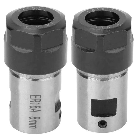 Collet Chuck For Deep Hole Processing With Motor Shaft Spindle Adapter 8mm, precision steel body, close-up view