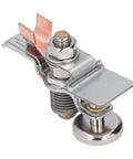 Heavy Duty Magnetic Welding Ground Clamp for Welding and Electrical Work, 300A Rated, iron brass magnet grounding head, side view