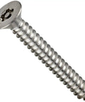Built Tough 18 8 Stainless Steel Sheet Metal Screws Pin In Head Hex Drive Flat Head Type Ab One Inch No Six Thread Fine Pitch