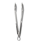 Three Piece Grilling Tool Set With Stainless Steel Turner Scalloped Tongs And Silicone Tool Rest Built In Bottle Opener Non Slip Grip