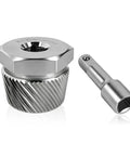 Heavy Duty Tub Drain Extractor Kicks Out Stubborn Bathroom Clogs Fast Fits 1.52 To 1.70 Inches tool components side view.