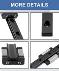 Detailed views of MGN12 450mm Linear Rail Guide With MGN12H Bearing Block for DIY 3D Printing, highlighting pre-drilled holes