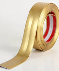 Top Tier Matte Gold L Shaped Corner Guards Peel And Stick Molding Trim For Furniture Edge Bumper, sixteen feet long roll of PVC trim.
