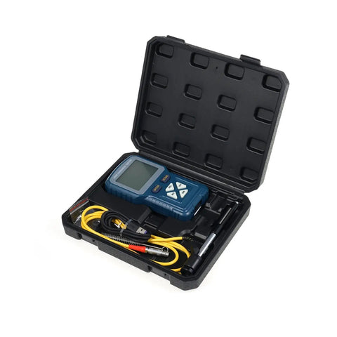 Kick Metal Testing Up A Notch With This Rock Solid Portable Digital Leeb Hardness Tester in a protective case with accessories.