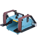 Hot Deal On This Badass 950W Desktop Double Axis Belt Sander And Polisher showing compact design with dual-axis and adjustable speed.